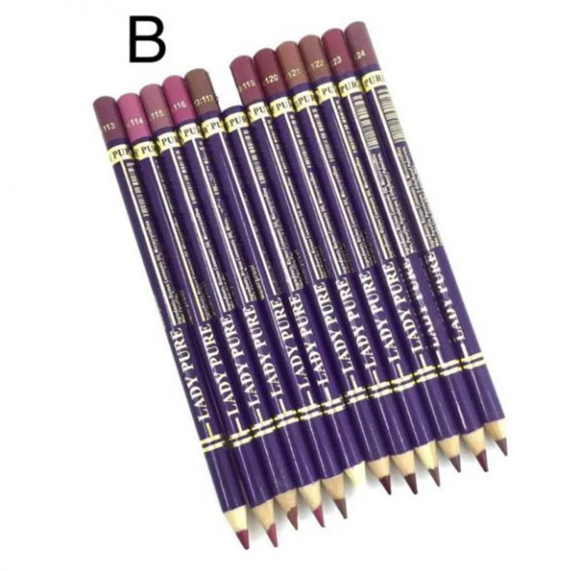 پک رژ لب مدادی لیدی پیور مجموعه ۱۲ عددی سری B